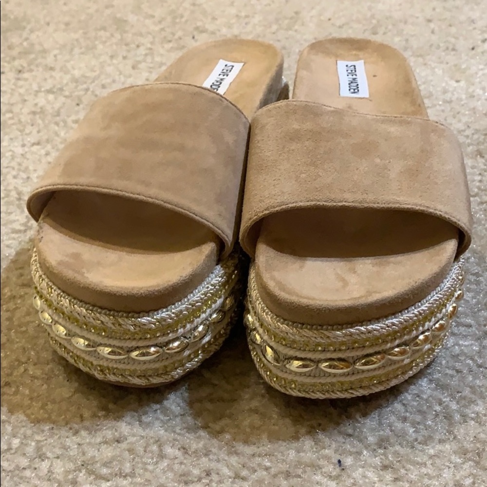 Steve Madden kaleesi camel side sandals